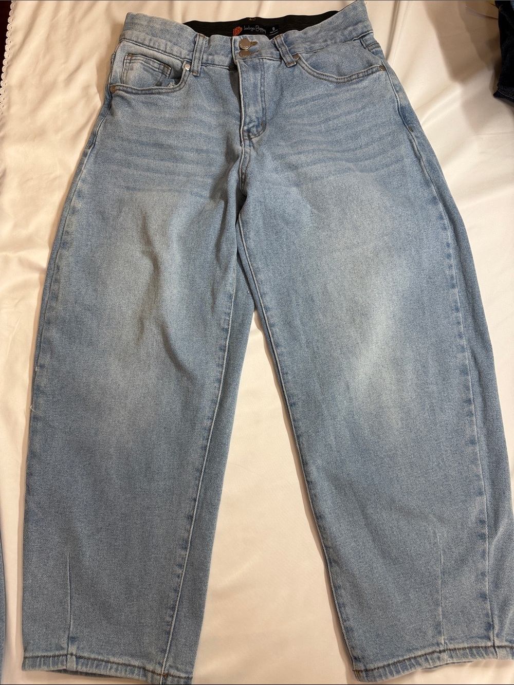 Light Blue Barrel Jeans - indigo Poppy